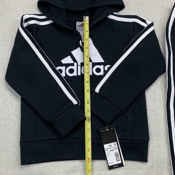 Adidas Boys' Essential Fleece Full-Zip Set Size 4 - Picture 5 of 10